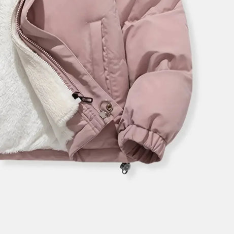 Doudoune d'hiver pour femme avec capuche et doublure douce