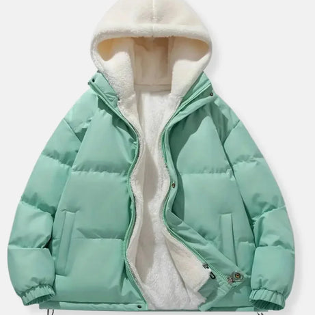 Doudoune d'hiver pour femme avec capuche et doublure douce