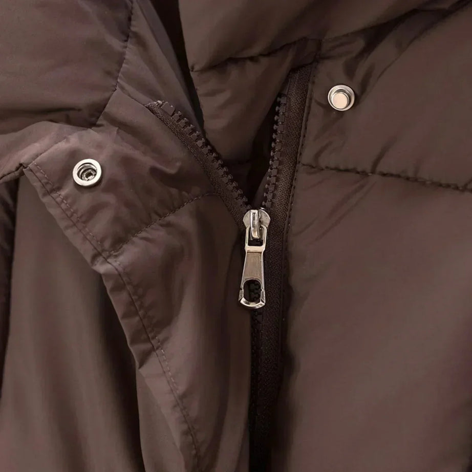 Manteau d’hiver femme avec ceinture et col élégant