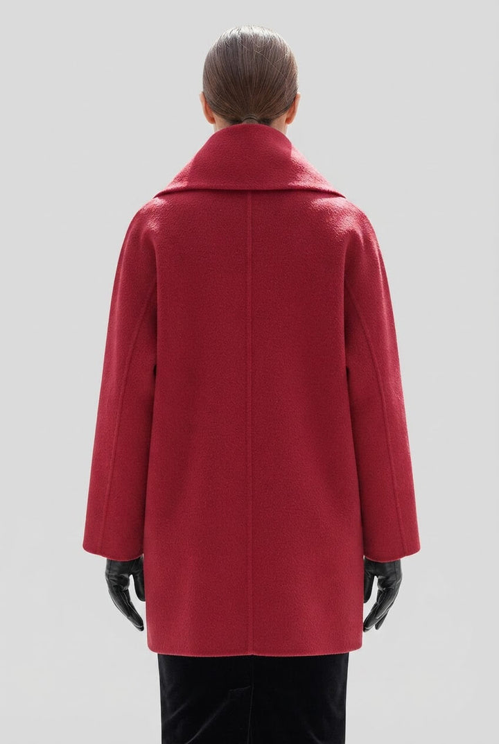 Manteau Femme Col Châle | Fermeture Boutonnée