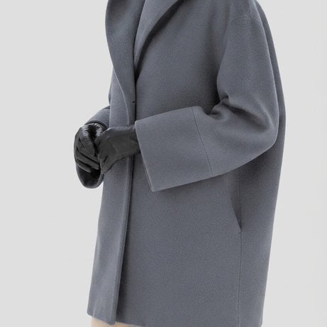 Manteau Femme Col Châle | Fermeture Boutonnée