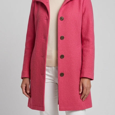 Manteau Femme | Col Montant Boutonné