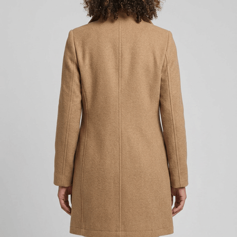 Manteau Femme | Col Montant Boutonné
