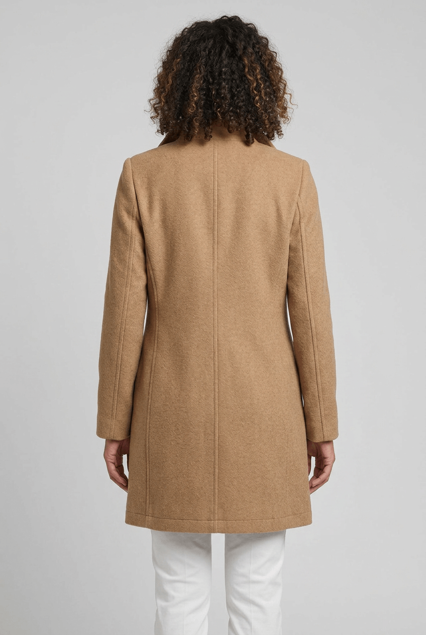 Manteau Femme | Col Montant Boutonné