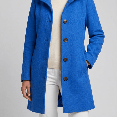 Manteau Femme | Col Montant Boutonné