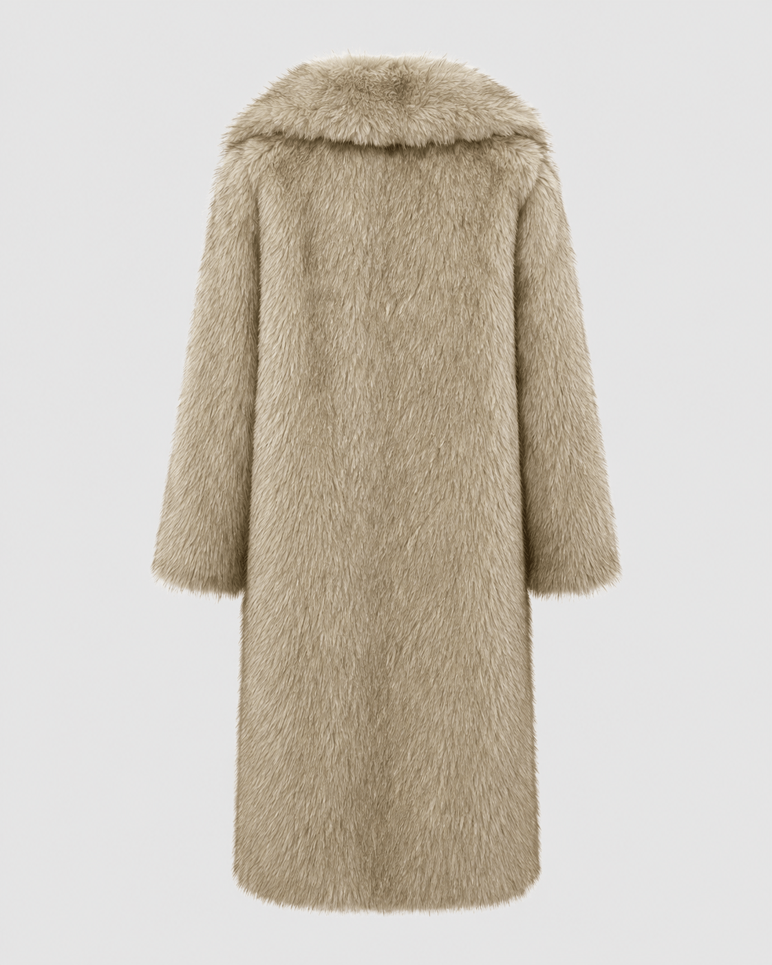 Manteau Fausse Fourrure Femme Long | Col Large