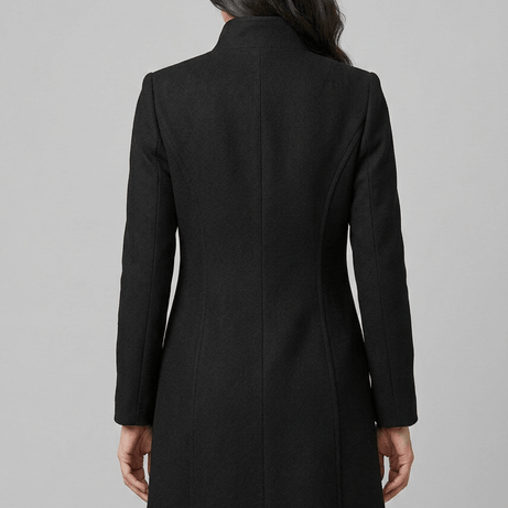 Manteau Femme Mi-Long Cintré | Col Cranté