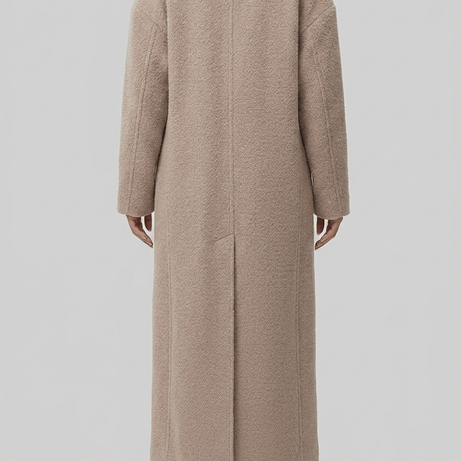 Manteau femme oversize long | Col à revers
