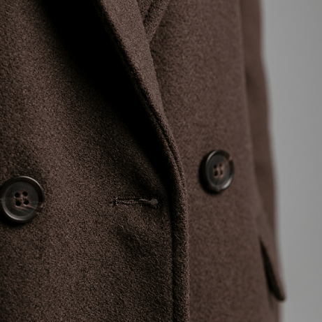 Manteau Long Femme Croisé | Poches à Rabat