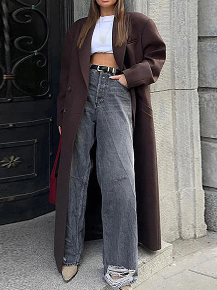 Manteau long femme style élégant pour toutes saisons
