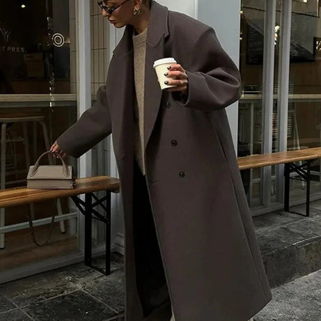 Manteau long femme style élégant pour toutes saisons