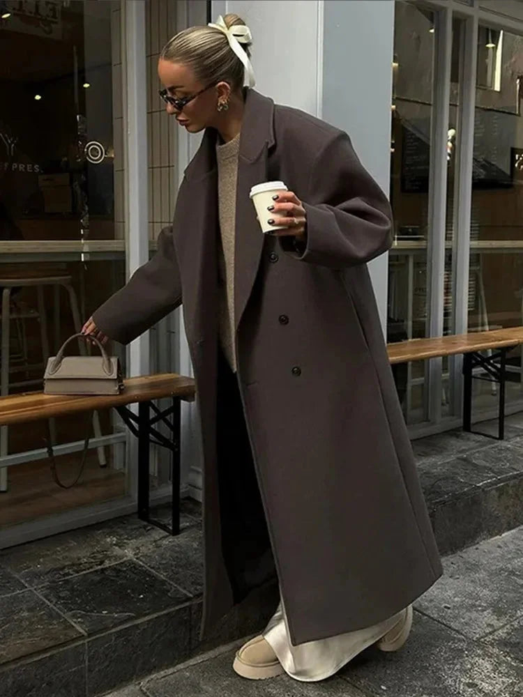 Manteau long femme style élégant pour toutes saisons