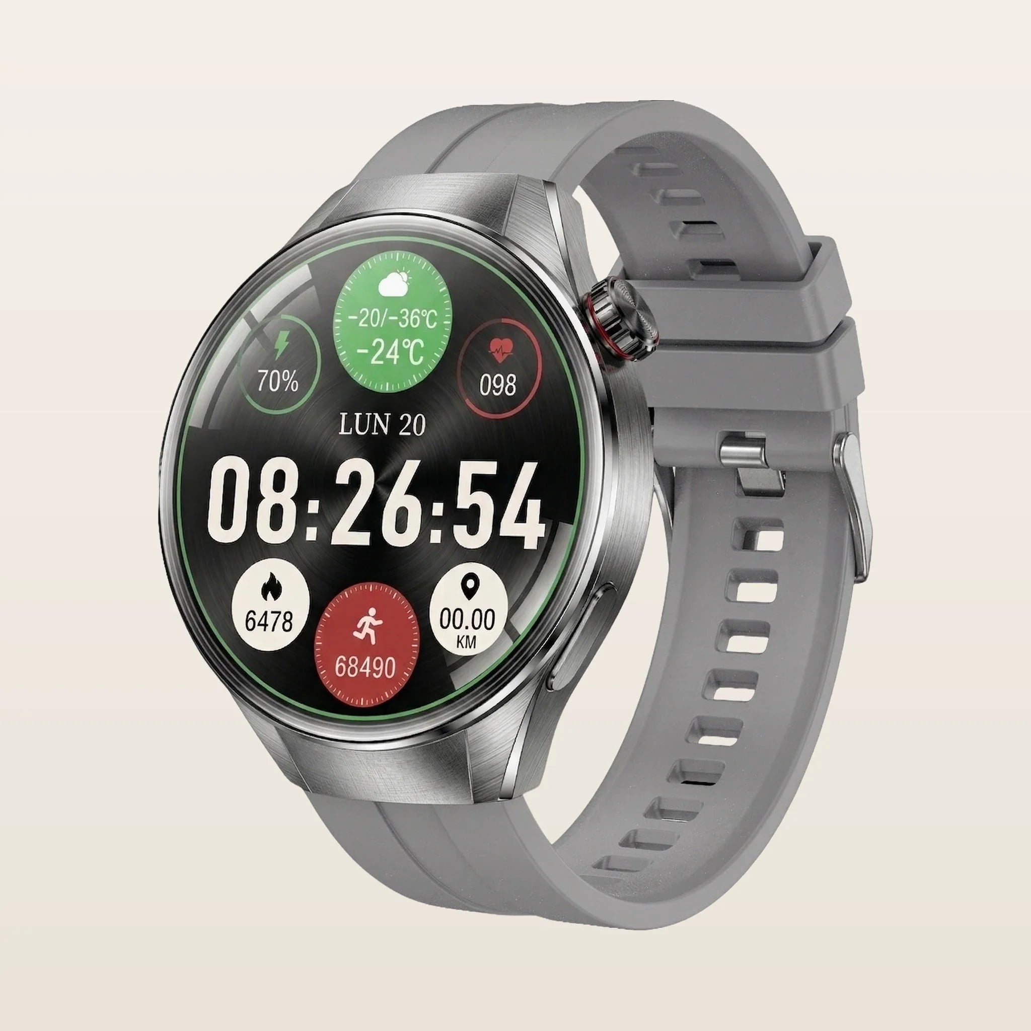 Montre Connectée Homme Femme GPS Grand Écran - Pulzena Orbix