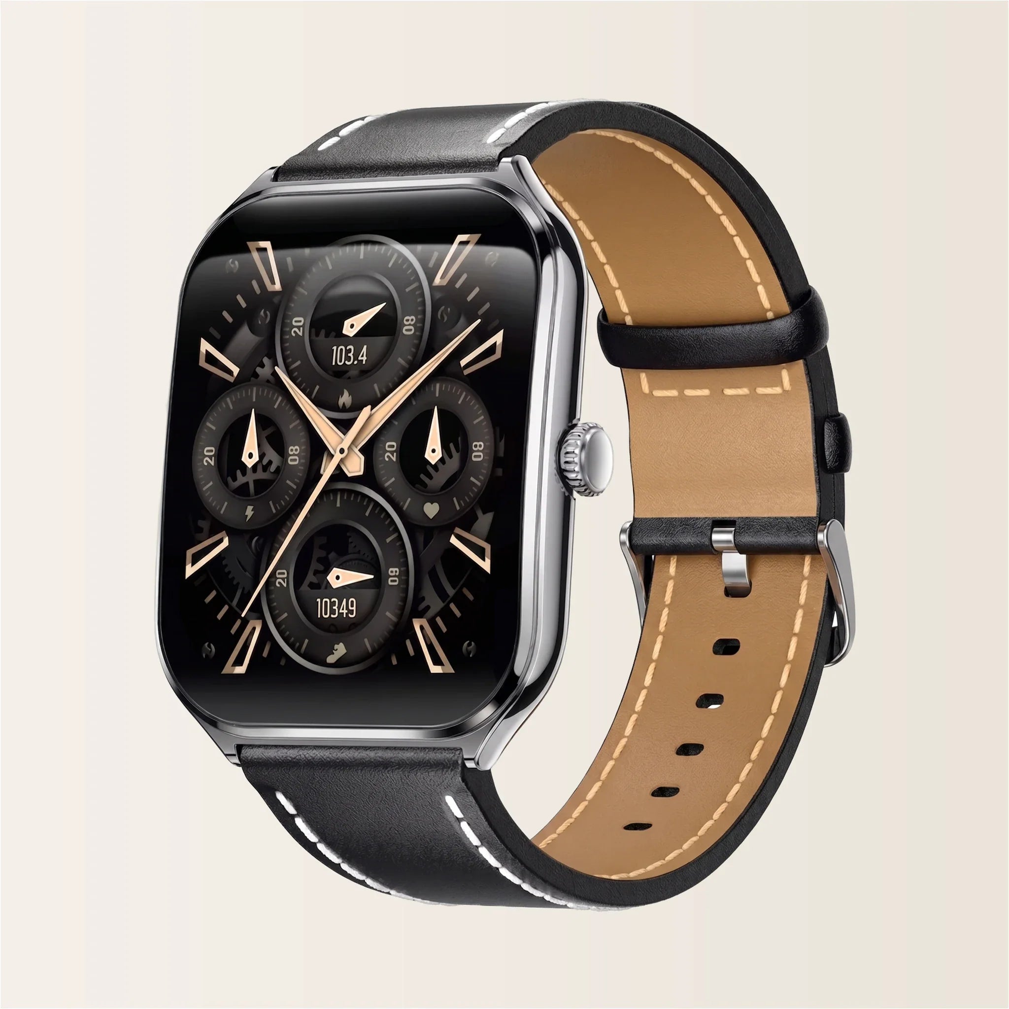 Montre Connectée Homme Femme Élégante ECG - Pulzena Qord Bracelet Cuir