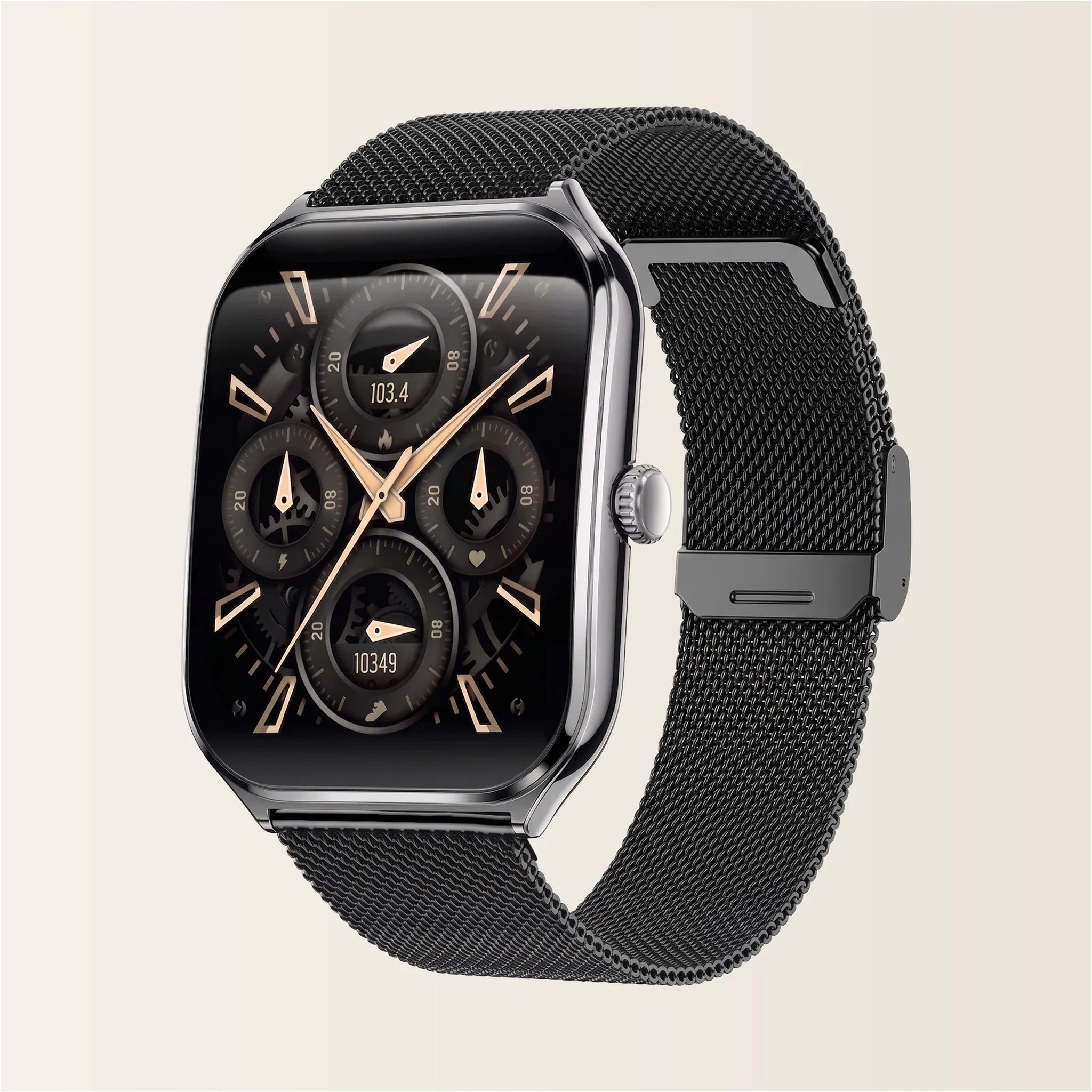 Montre Connectée Homme Femme Élégante ECG - Pulzena Qord Bracelet Maille