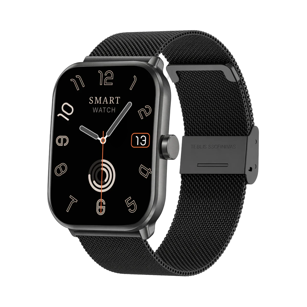 Montre Connectée Homme Femme Élégante Grand Écran - Pulzena Teln Bracelet Maille