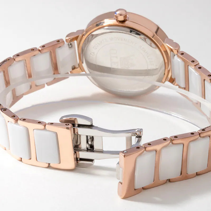 Montre Femme Céramique Blanche