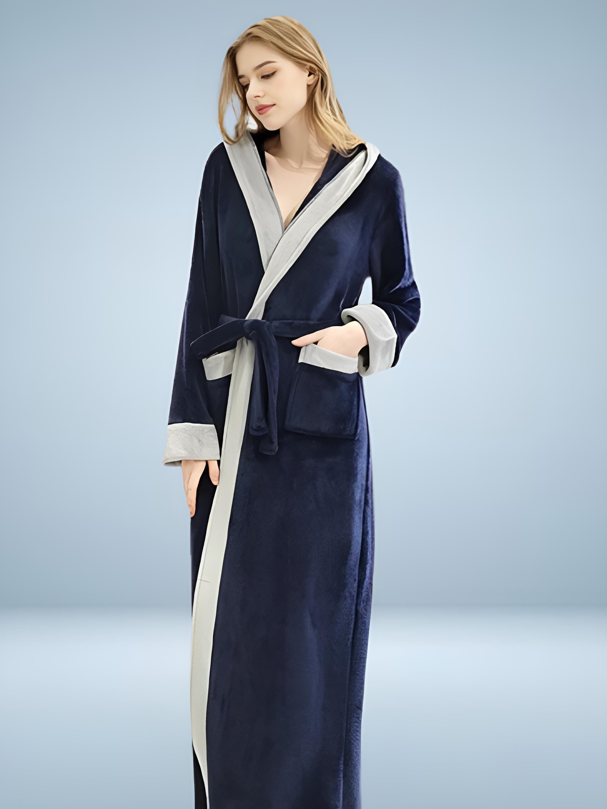 Komfort-Flanell-Bademantel für Damen