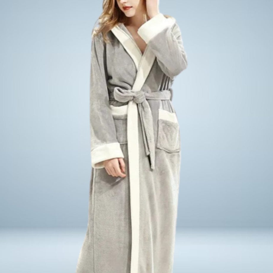 Komfort-Flanell-Bademantel für Damen