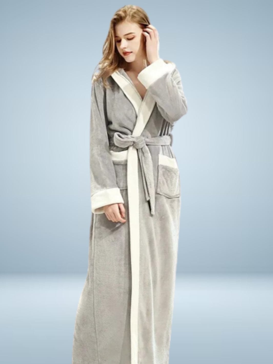 Komfort-Flanell-Bademantel für Damen