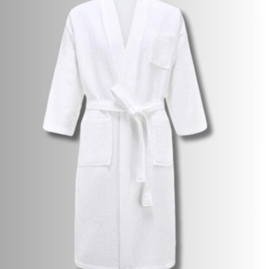 Damen-Bademantel aus Waffelbaumwolle