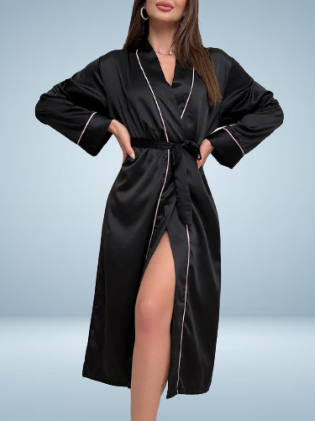 Damenbademantel aus edler Seide