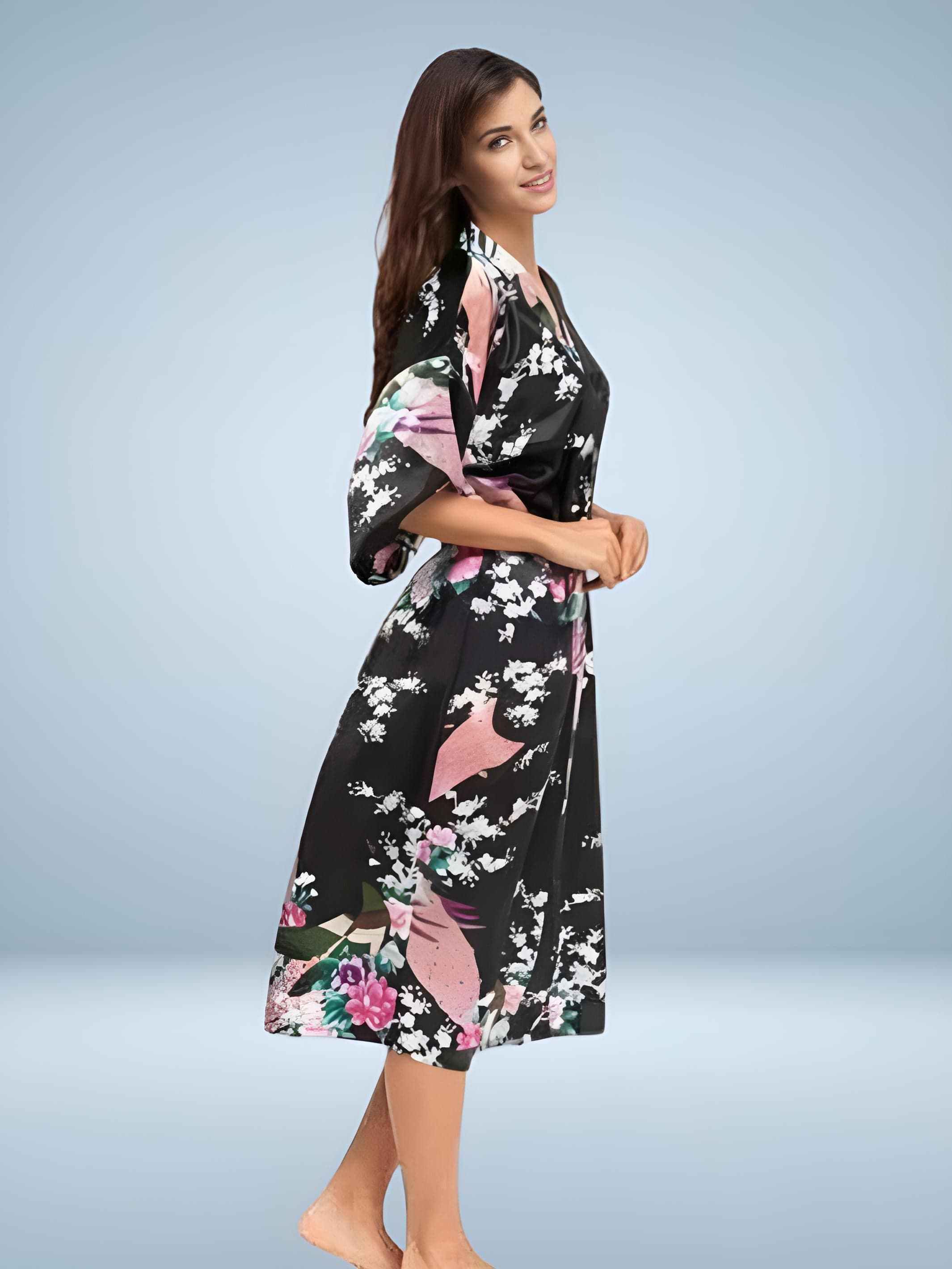 Spring Kimono women's bathrobe