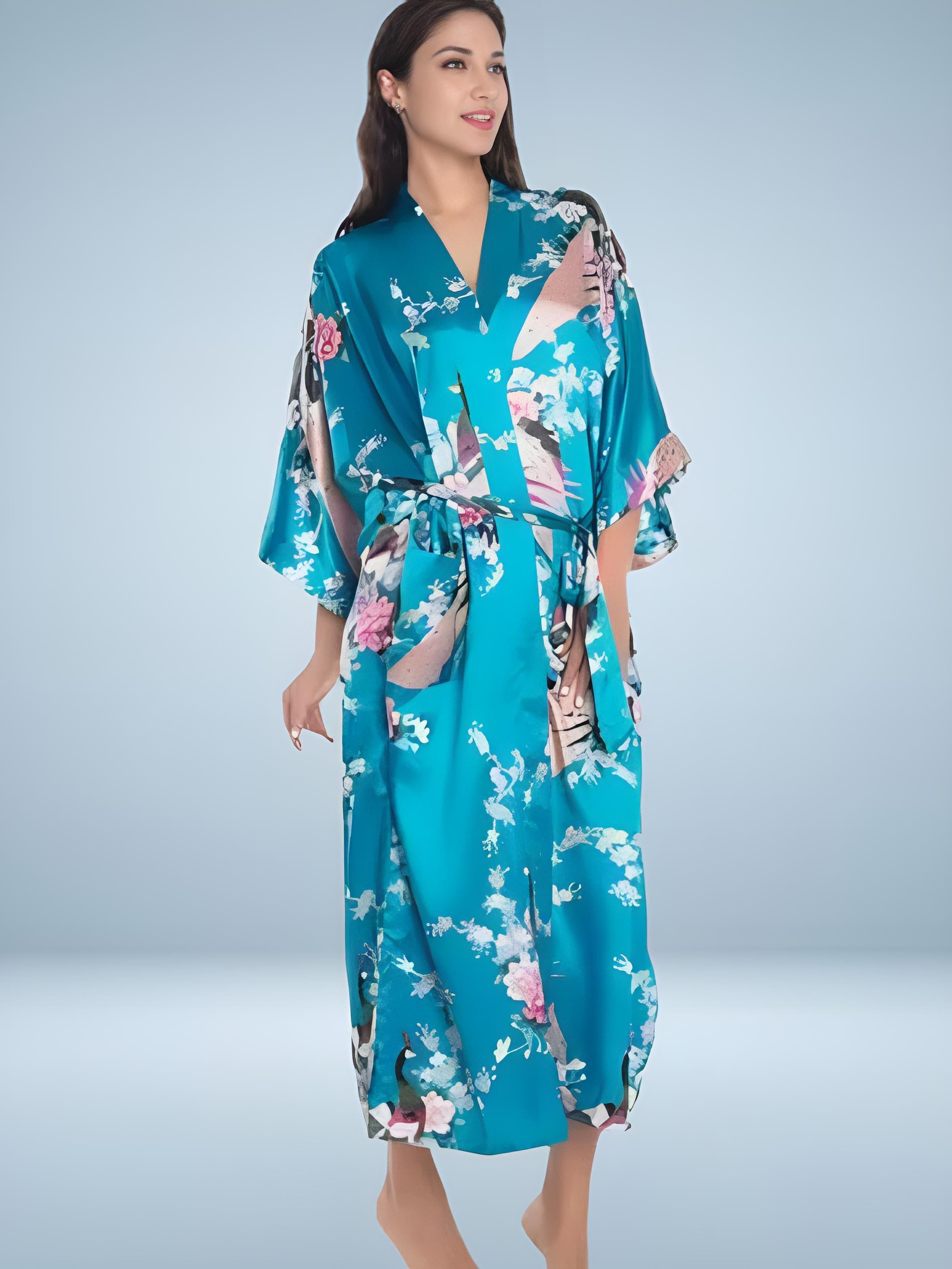 Spring Kimono women's bathrobe