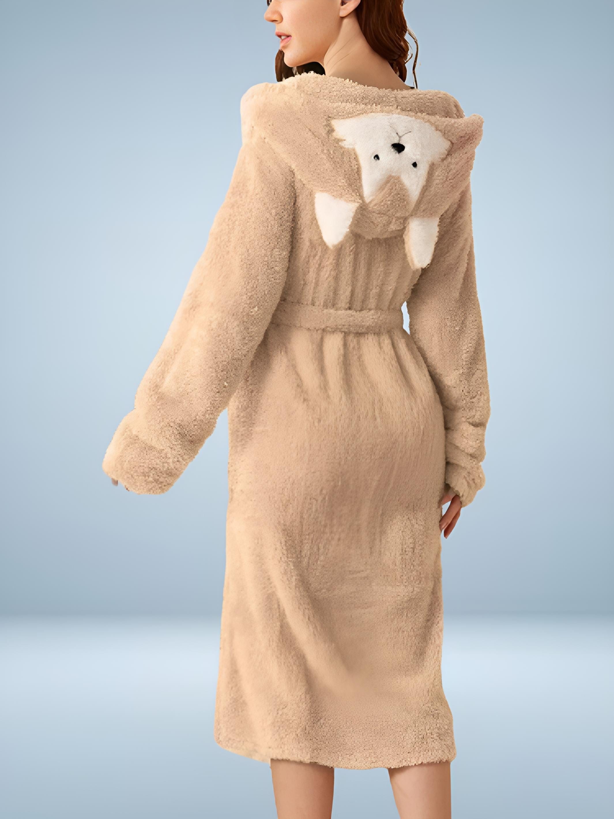 Women's Fleece Bathrobe - Lapinelle