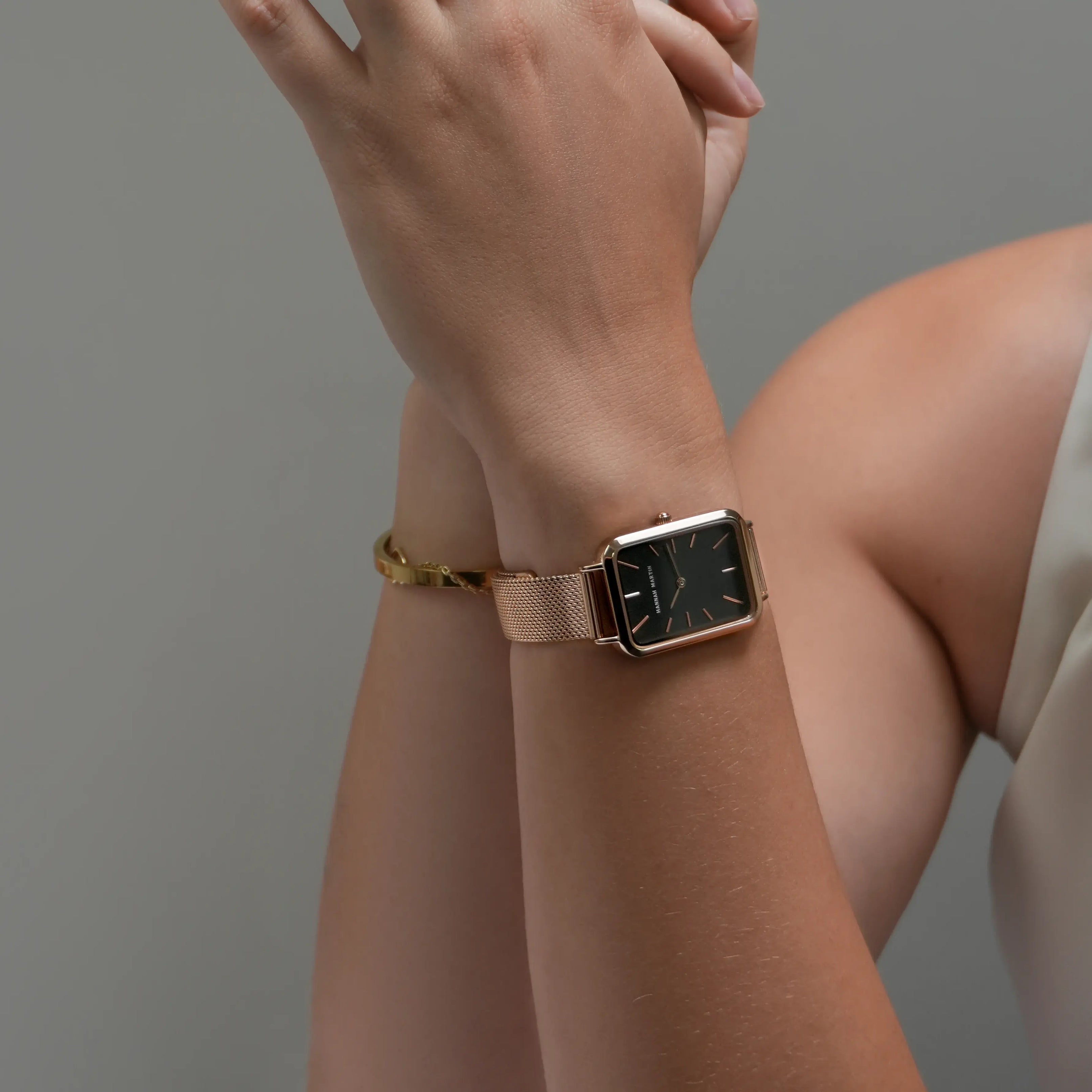 Montre Femme Rectangulaire • NACRE