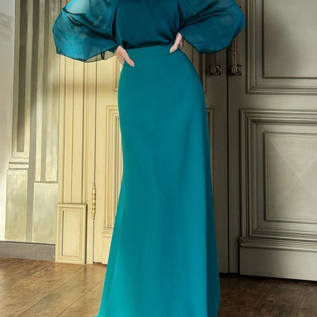 Fresta - French Style - Retro Court Style Robe longue élégante - Ensemble deux pièces