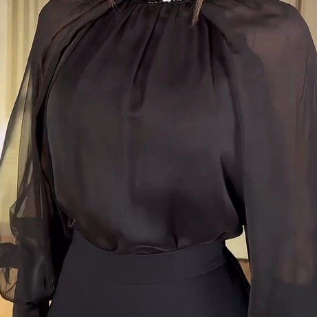 Fresta - French Style - Retro Court Style Robe longue élégante - Ensemble deux pièces