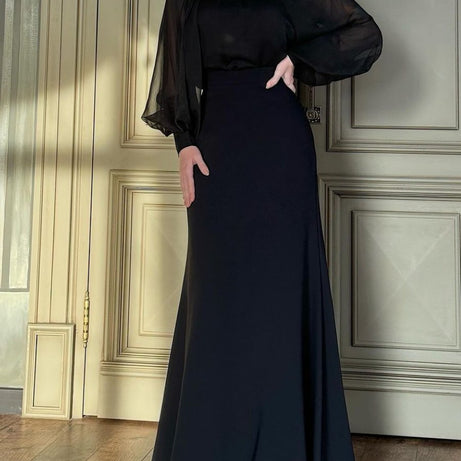 Fresta - French Style - Retro Court Style Robe longue élégante - Ensemble deux pièces