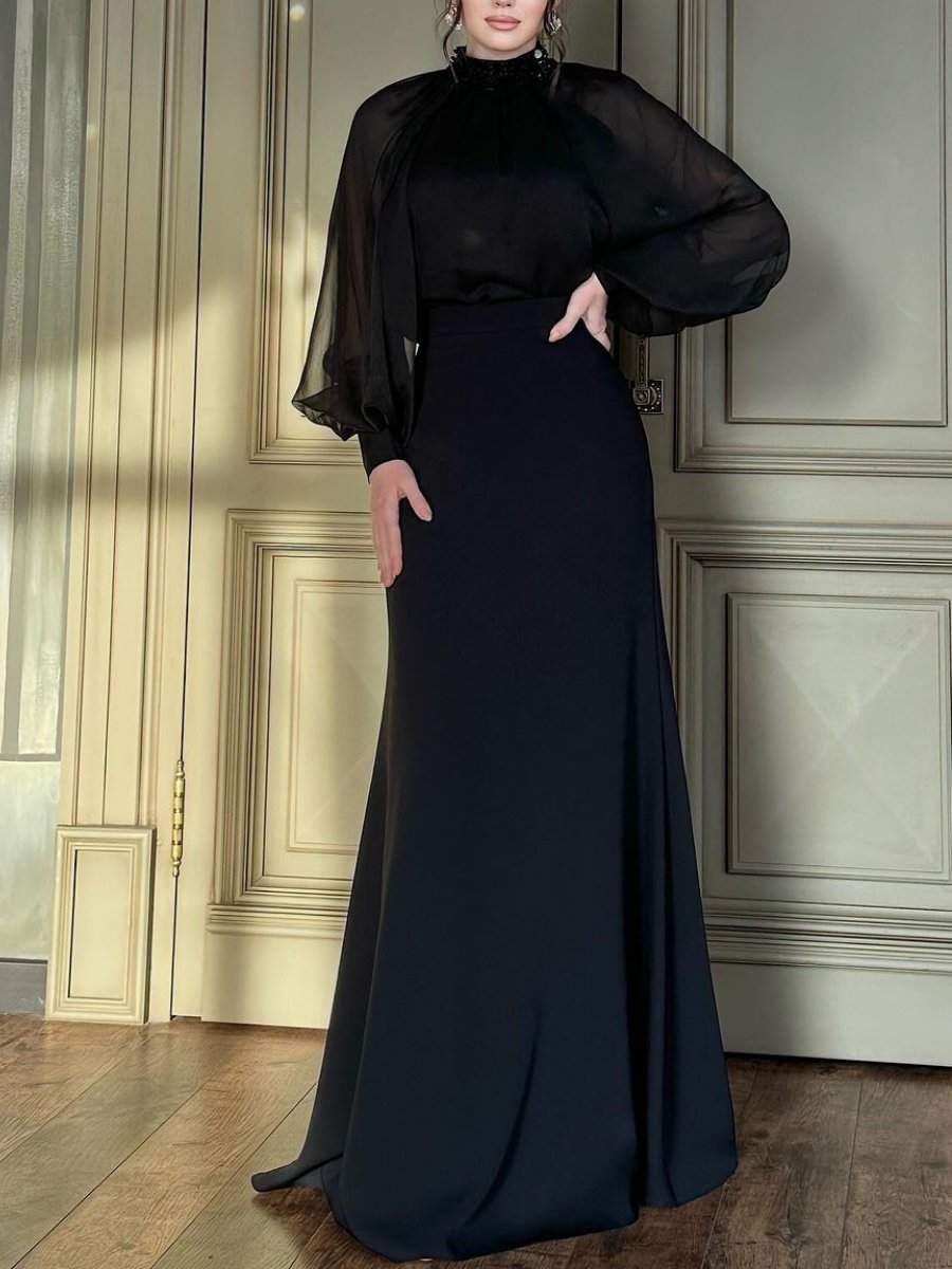 Fresta - French Style - Retro Court Style Robe longue élégante - Ensemble deux pièces