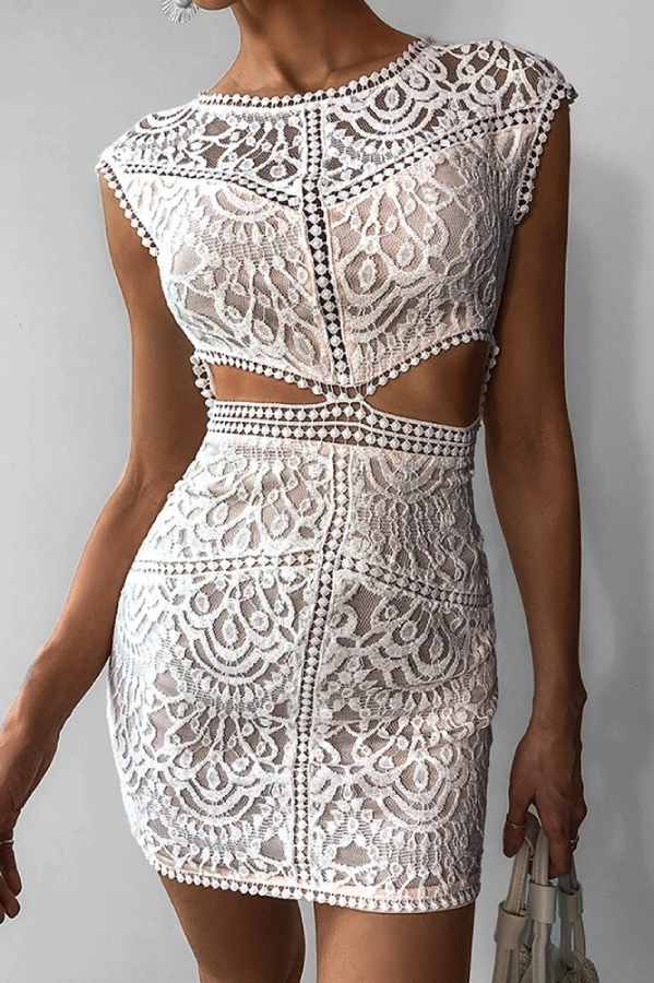 Robe Blanche Dentelle
