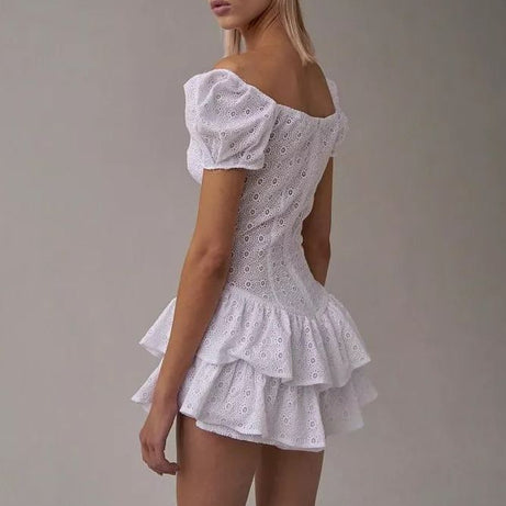 Damen-Abendkleid mit Rüschen