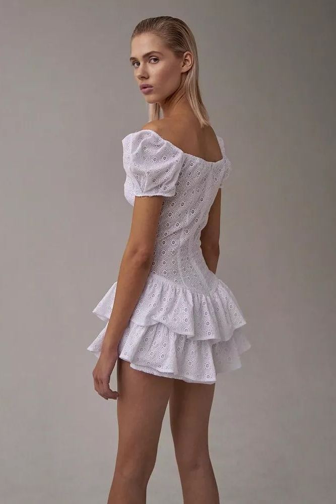 Damen-Abendkleid mit Rüschen
