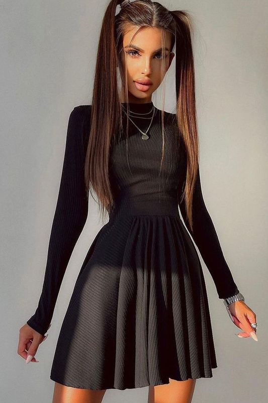 Robe de soirée Courte Noire saffa