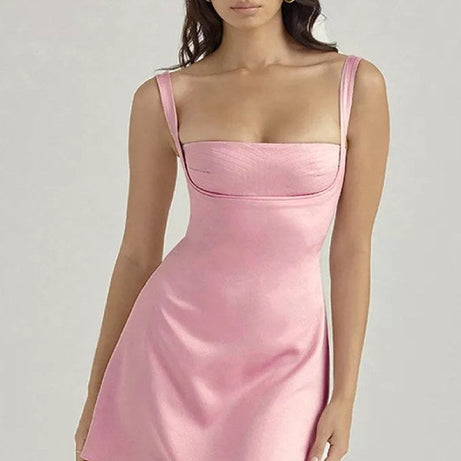Robe de soirée femme Courte Rose