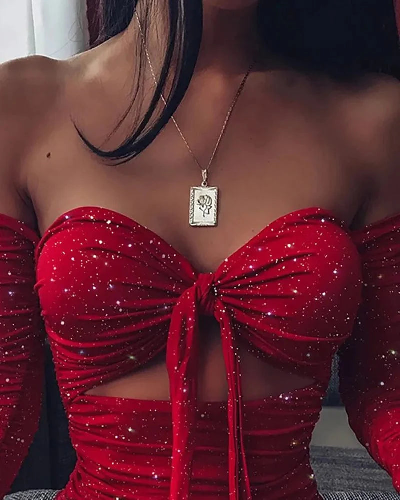 Robe de soirée à paillette sexy