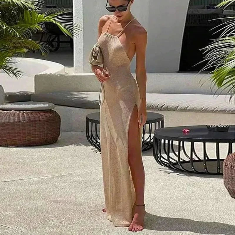 Robe de soirée dos nu sexy été