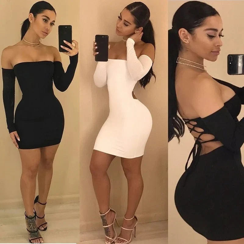 Robe de soirée sexy courte moulante