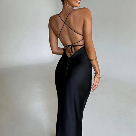 Robe de soirée sexy dos nu