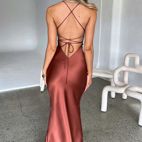 Robe de soirée sexy dos nu