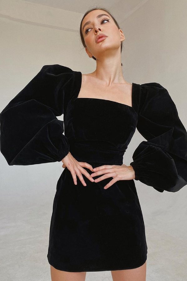 Elegant women's evening dress