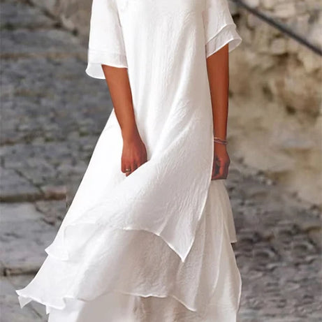 Robes été Coton Lin - Élégance Artisanale - Taille 2XL-S
