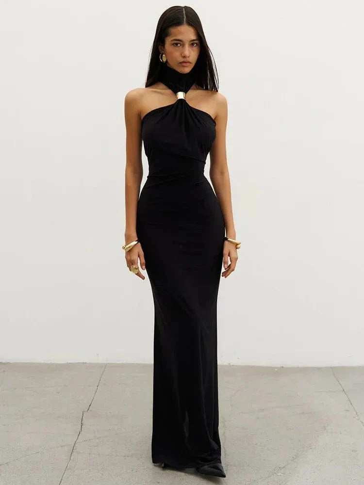 Robe de soirée sexy longue épaules dénudées