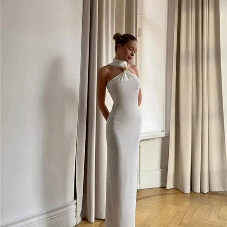 Robe de soirée sexy longue épaules dénudées