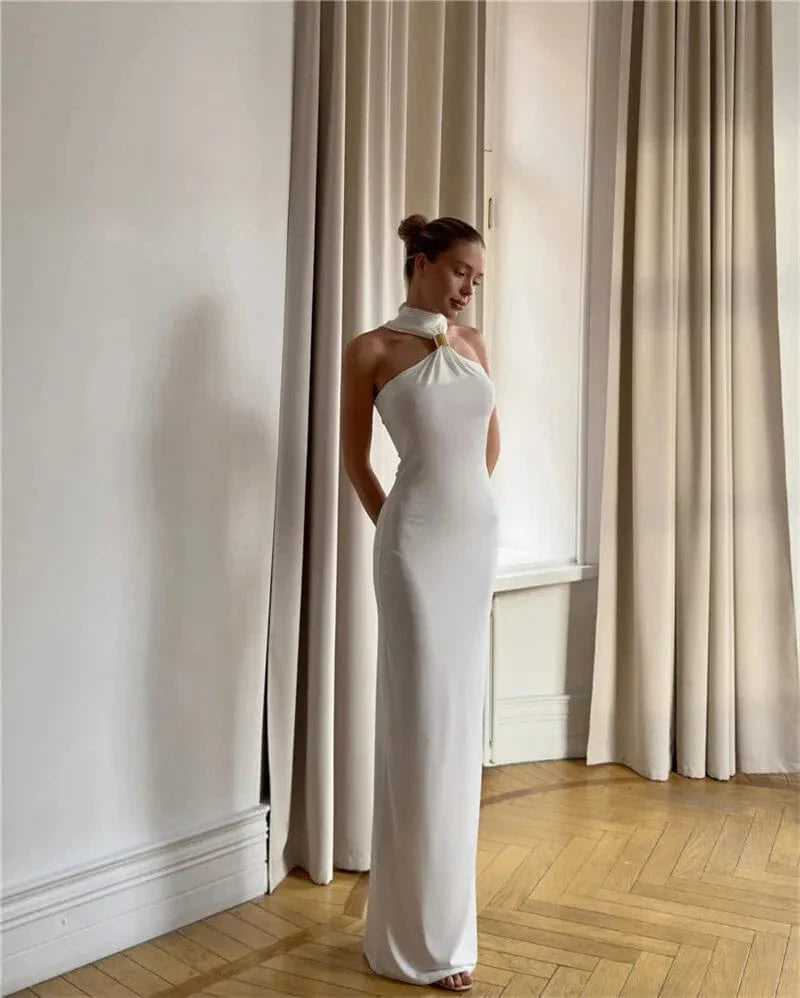 Robe de soirée sexy longue épaules dénudées