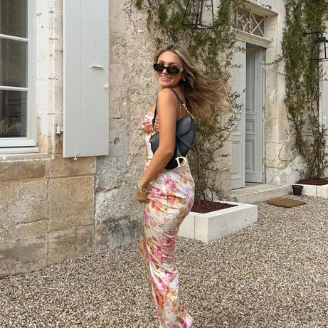 Robe fleurie été moulante sexy